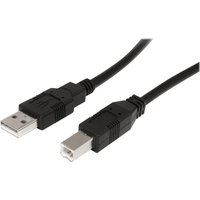 StarTech.com 9 m / 30 ft Active USB A to B Cable - M/M - Black USB 2.0 A to B Cord - Printer Cable - Extension USB Cable (USB2HAB30AC) - USB cable - USB to USB Type B - 9.15 m