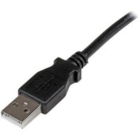StarTech.com 3m USB 2.0 A to Left Angle B Cable Cord - 3 m USB Printer Cable - Left Angle USB B Cable - 1x USB A (M), 1x USB B (M) (USBAB3ML) - USB cable - USB Type B to USB - 3 m