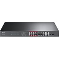 TP-Link TL-SL1218MP - switch - 16 ports - unmanaged - rack-mountable