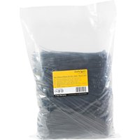 StarTech.com 15cm(6") Cable Ties, 3mm(1/8") wide, 39mm(1-3/8") Bundle Diameter, 18kg(40lb) Tensile Strength, Nylon Self Locking Zip Ties w/ Curved Tip, 94V-2/UL Listed, 1000 Pack, Black - Nylon 66 Plastic - TAA (CBMZT6BK) - cable tie - TAA Compliant