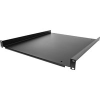 Startech 1U Fixed Server Rack Mount Shelf, 20in Deep Steel Universal Cantilever Tray for 19" AV/Data/Network Equipment Rack with Cage Nuts & Screws, 55lbs Weight Capacity, 20" Deep - 1U Network Rack Shelf - rack shelf - 1U