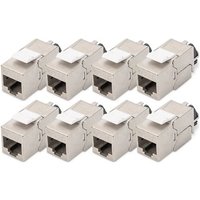 DIGITUS CAT 6A Keystone Modul geschirmt mit Kabelmanager 8St