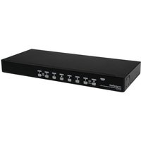Startech 8-Port USB KVM Swith with OSD - TAA Compliant - 1U Rack Mountable VGA KVM Switch (SV831DUSBU) - KVM switch - 8 ports