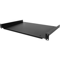 Startech 1U Fixed Server Rack Mount Shelf, 12in Deep Steel Universal Cantilever Tray for 19" AV/Data/Network Equipment Rack with Cage Nuts & Screws, 55lbs Weight Capacity, 12" Deep - 1U Network Rack Shelf - rack shelf - 1U