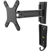 Startech Monitor Wall Mount - Single Swivel - Supports Monitors 13" to 34" - VESA Monitor Wall Mount Bracket - Black (ARMWALLS) adjustable arm - for monitor / flat panel - black