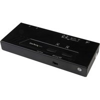 StarTech.com 2x2 HDMI Matrix Switcher - 4K UltraHD HDMI Switch with Fast Switching, Auto-Sensing and Serial Control (VS222HD4K) - video/audio switch - 2 ports