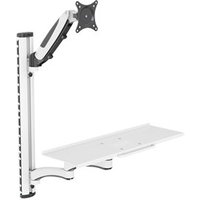 DIGITUS WAH Arbeitspl. 0"-32" 1TFT+TAS 2Gelenke weiß Max.8KG