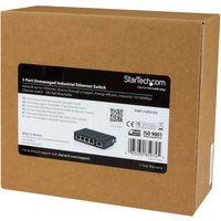 Startech 5-Port Ethernet Switch - 10/100Mbps Industrial Networking Solution - IP30-rated Energy Efficient Internet Switch (IES5102) - switch - 5 ports - unmanaged