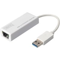 DIGITUS Adapter USB3.0 -> RJ45 Gigabit Ethernet weiß