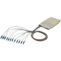DIGITUS Spleißkassette m.12 Pigtails,vormontiert,LC(APC),OS2