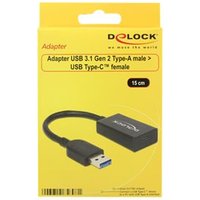 DELOCK Konverter USB 3.1 Typ A -> Typ C St/Bu schwarz