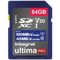 Integral - flash memory card - 64 GB - SDXC UHS-I