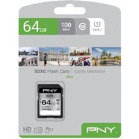 PNY Memory Card 64 GB SDHC SD ELITE