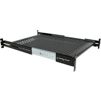 StarTech.com Server Rack Shelf - 2U - 20 to 30in Adjustable Mounting Depth - Vented - Server Rack Cabinet Shelf - 24in Deep - rack shelf - 1U