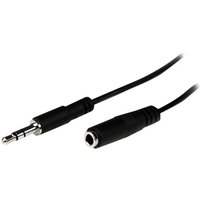 StarTech.com 1m Slim 3.5mm Stereo Extension Audio Cable - M/F - Mini stereo Extension - 3.5mm Extension - heaDPhone Ext cord (MU1MMFS) - audio extension cable - 1 m