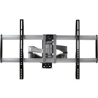 StarTech.com Full Motion TV Wall Mount, Heavy Duty Articulating TV Wall Mount Bracket for 32" to 75" (165lb/75kg) VESA Display, Universal Adjustable Tilt/Swivel Flat Screen Arm, Silver - Cable Management (FPWARPS) bracket - for TV - black, silver