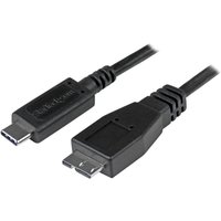 StarTech.com USB C to Micro USB Cable 0.5m - USB 3.1 Type C to Micro USB Type B Cable - Micro USB 3.1 to USB-C - Thunderbolt 3 Compatible (USB31CUB50CM) - USB-C cable - 24 pin USB-C to Micro-USB Type B - 50 cm