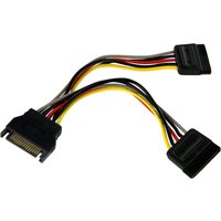 StarTech.com 6in SATA Power Y Splitter Cable Adapter - M/F - Power splitter - SATA power (M) to SATA power (F) - 6 in - PYO2SATA - power splitter - SATA power to SATA power - 15.2 cm