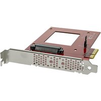 Startech U.2 to PCIe Adapter - x4 PCIe - For 2.5" U.2 NVMe SSD - SFF-8639 PCIe Adapter - U.2 SSD - PCIe SSD - U.2 drive (PEX4SFF8639) - interface adapter - Ultra M.2 Card - PCIe 3.0 x4