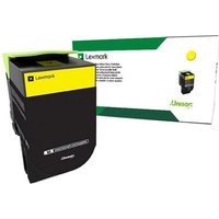 Lexmark X317 - yellow - original - toner cartridge - LCCP, LRP