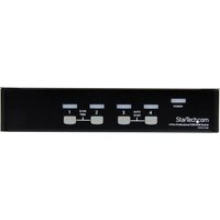 Startech 4 Port Professional VGA USB KVM Switch with Hub - 1U Rack-mountable KVM Switch (SV431USB) - KVM switch - 4 ports