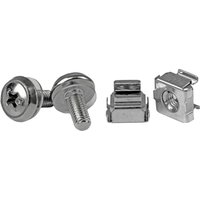 Startech M5 Mounting Screws and Cage Nuts for Server Rack Cabinet - Pack of 50 Server Rack Screws (CABSCREWM5) - rack screws and nuts