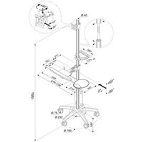 NEOMOUNTS FPMA-MOBILE1800 Floor Stand