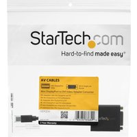 StarTech.com Mini DisplayPort to DVI Adapter - 1920x1200 – Thunderbolt 2 – mDP to DVI Converter for Your Mini DP MacBook or PC (MDP2DVI) - DVI adapter - 10.2 cm