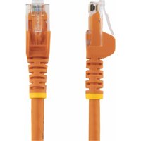 Startech 1.5m CAT6 Ethernet Cable, 10 Gigabit Snagless RJ45 650MHz 100W PoE Patch Cord, CAT 6 10GbE UTP Network Cable w/Strain Relief, Orange, Wiring is UL Certified/TIA - Category 6 - 24AWG (N6PATC150CMOR) - patch cable - 1.5 m - orange