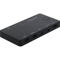 DELOCK Switch KVM HDMI / USB-C 4k 60Hz USB2.0