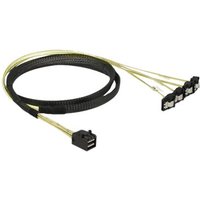 DELOCK SAS-Kabel MiniSAS HD SFF-8643 > 4xSATA 7Pin gew. 1.0m