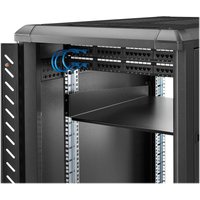 Startech 2U Fixed Server Rack Mount Shelf, 22in Deep Steel Universal Cantilever Tray for 19" AV/Data/Network Equipment Rack with Cage Nuts & Screws, 50lbs Weight Capacity, 22" Deep - 2U Network Rack Shelf (CABSHELF22) - rack shelf - 2U