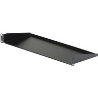 Startech 1U Server Rack Cabinet Shelf, 7in Deep Fixed Cantilever Tray, Rackmount Shelf for 19" AV/Data/Network Equipment Enclosure with Cage Nuts & Screws, 33lbs Weight Capacity - 1U Rack Shelf 7" Deep (CABSHELF1U) - rack shelf - 1U