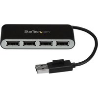 StarTech.com 4 Port USB 2.0 Hub - USB Bus Powered - Portable Multi Port USB 2.0 Splitter and Expander Hub - Small Travel USB Hub (ST4200MINI2) - hub - 4 ports