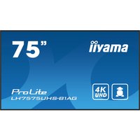 Click to view product details and reviews for Iiyama Prolite Lh7575uhs B1ag 75 Led Backlit Lcd Display 4k For Digital Signage. Click to view product details and reviews for Iiyama Prolite Lh7575uhs B1ag 75 Led Backlit Lcd Display 4k For Digital Signage.