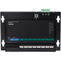 TRENDnet Industrial Switch 10-Port Gbit PoE+ WallM. FrontAcc