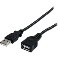 StarTech.com 10 ft Black USB 2.0 Extension Cable A to A - 10ft USB 2.0 Extension Cable - 10ft USB male female Cable (USBEXTAA10BK) - USB extension cable - USB to USB - 3 m