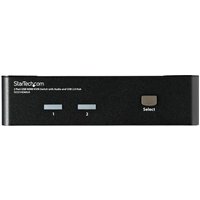 Startech 2 Port USB HDMI KVM Switch with Audio and USB 2.0 Hub - 1080p (1920 x 1200), Hotkey Support - Dual Port Keyboard Video Monitor Switch (SV231HDMIUA) - KVM / audio / USB switch - 2 ports