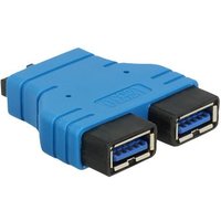 DELOCK USB3.0 Adapter Pinheader -> 2x A Bu/Bu nebeneinand