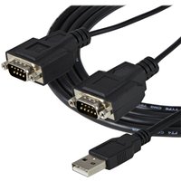 Startech USB to Serial Adapter - 2 Port - COM Port Retention - FTDI - USB to RS232 Adapter Cable - USB to Serial Converter (ICUSB2322F) - serial adapter - USB - RS-232 x 2