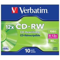 Verbatim - CD-RW x 10 - 700 MB - storage media