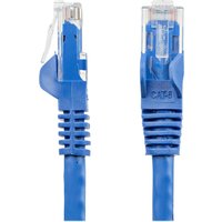 StarTech.com 100ft CAT6 Ethernet Cable, 10 Gigabit Snagless RJ45 650MHz 100W PoE Patch Cord, CAT 6 10GbE UTP Network Cable w/Strain Relief, Blue, Wiring is UL Certified/TIA - Category 6 - 24AWG (N6PATCH100BL) - patch cable - 30.5 m - blue