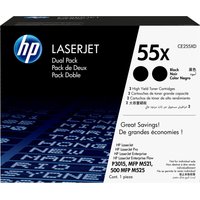 HP 55X - 2-pack - High Yield - black - original - LaserJet - toner cartridge (CE255XD)