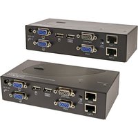 StarTech.com 650 ft/200m USB 2.0 Dual VGA KVM Console Extender over Cat5 UTP -for Dual VGA, USB-enabled PC or KVM Switch - Upto 1920x1200 (SV565DUTPU) - KVM extender