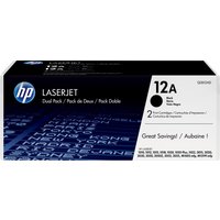 HP 12A - 2-pack - black - original - LaserJet - toner cartridge (Q2612AD)