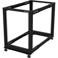 Startech 15U 19" Open Frame Server Rack, 4 Post Adjustable Depth 22-40" Mobile, Free Standing Rolling Network/Computer Equipment Data Rack, Dell PowerEdge, HP ProLiant ThinkServer - Adjustable Server Rack (4POSTRACK15U) - rack - 15U