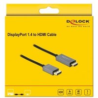 DELOCK Kabel DisplayPort 1.4 zu HDMI 2m