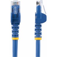 Startech 100ft CAT6 Ethernet Cable, 10 Gigabit Snagless RJ45 650MHz 100W PoE Patch Cord, CAT 6 10GbE UTP Network Cable w/Strain Relief, Blue, Wiring is UL Certified/TIA - Category 6 - 24AWG (N6PATCH100BL) - patch cable - 30.5 m - blue
