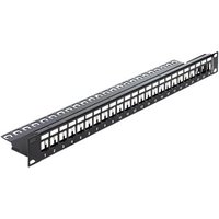 DELOCK Patchpanel 1HE 24 Keystone Ports 19,2 x 14,9mm