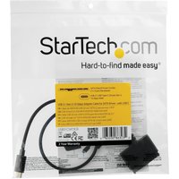 Startech USB C to SATA Adapter - External Hard Drive Connector for 2.5'' SATA Drives - SATA SSD / HDD to USB C Cable (USB31CSAT3CB) - storage controller - SATA 6Gb/s - USB 3.1 (Gen 2)